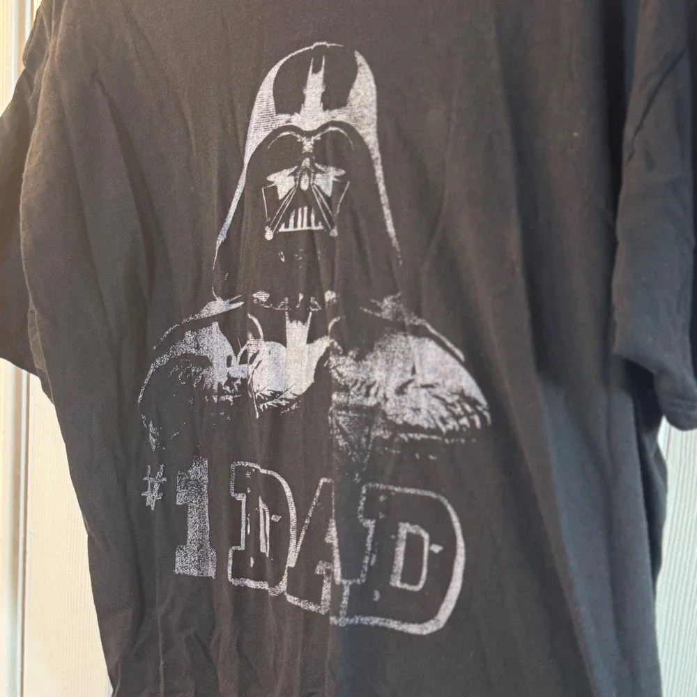 Star Wars Black Darth Vader #1 Dad Shirt, mens sz XL Lucas Films Zuni Sportswear